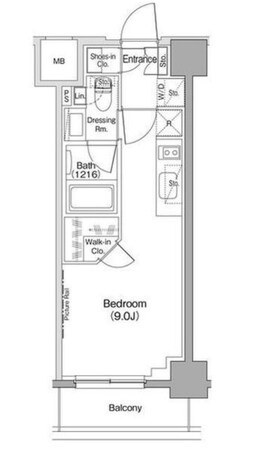 ザ・パークハビオ西大井の物件間取画像
